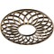 Ekena Millwork Cannes Architectural Grade PVC Pierced Ceiling Medallion, Antiqued Bronze, 36"OD x 12 1/4"ID x 1"P CMPP36CNABZ - alternate 2